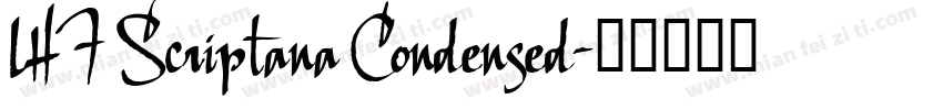 LHF Scriptana Condensed字体转换